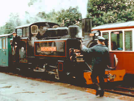 Changing the tokens at Minffordd...